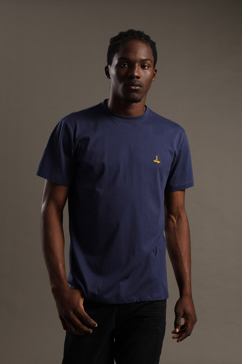 Enzyme Washed Embroidery  T-Shirt