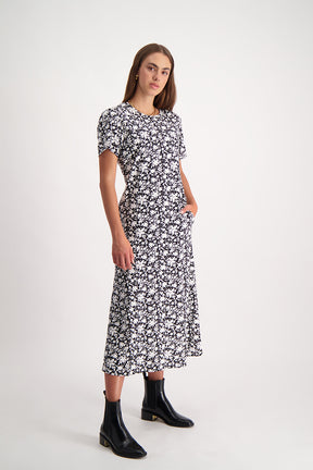 Printed Midi Dress